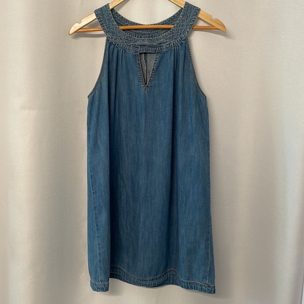 BDG Denim Dress with Circle Neckline